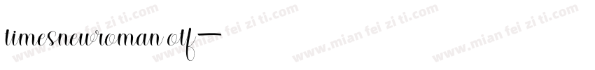 timesnewroman otf字体转换